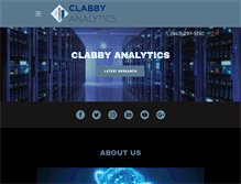 Tablet Screenshot of clabbyanalytics.com